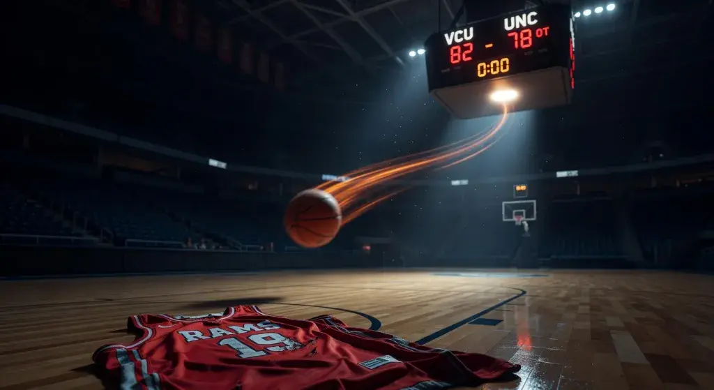 VCU Rams overcome 19-point deficit to beat North Carolina Tar Heels 82-78 in overtime in NCAA first round