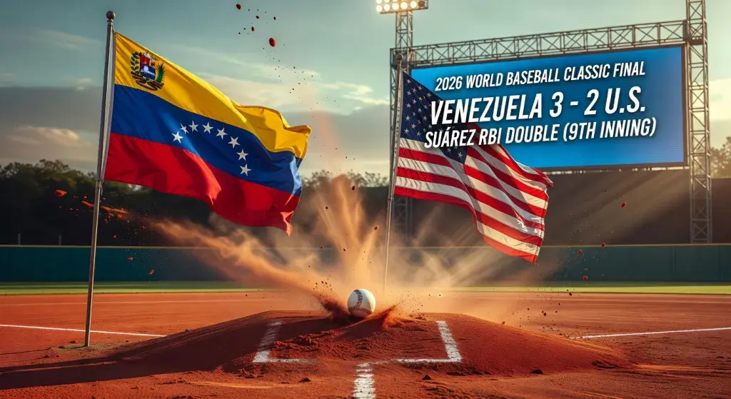 Venezuela defeats U.S. 3-2 in 2026 World Baseball Classic final on Suárez RBI double