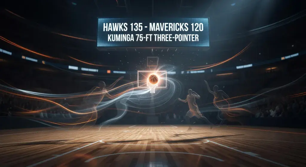 Hawks defeat Mavericks 135-120 as Kuminga hits 75-foot three-pointer