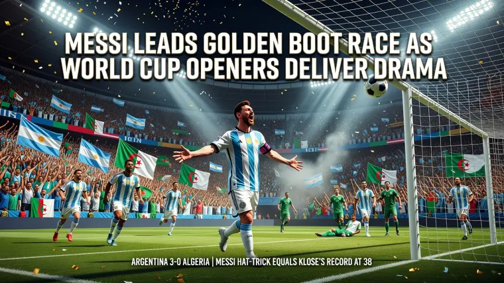 Messi Leads Golden Boot Race as World Cup Openers Deliver Drama