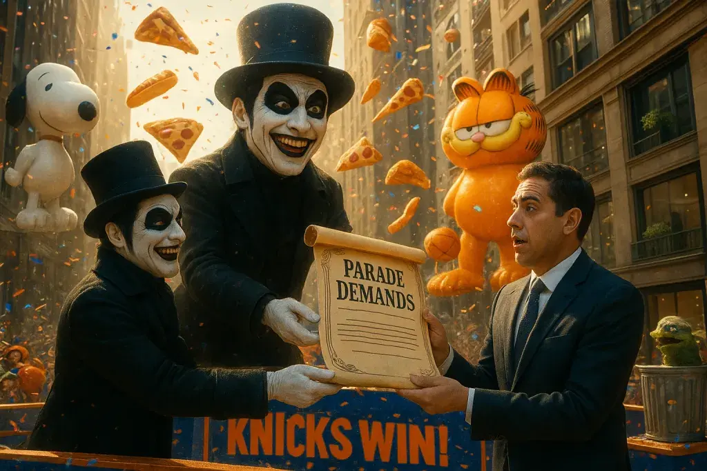 Danhausen Presents Mayor Mamdani With Parade Demands as Knicks Lead NBA Finals