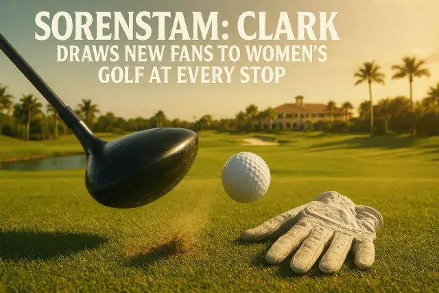 Sorenstam: Clark draws new fans to women's golf at every stop