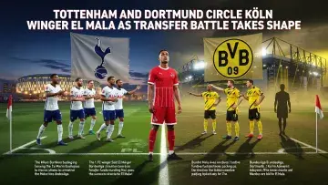Tottenham and Dortmund Circle Köln Winger El Mala as Transfer Battle Takes Shape